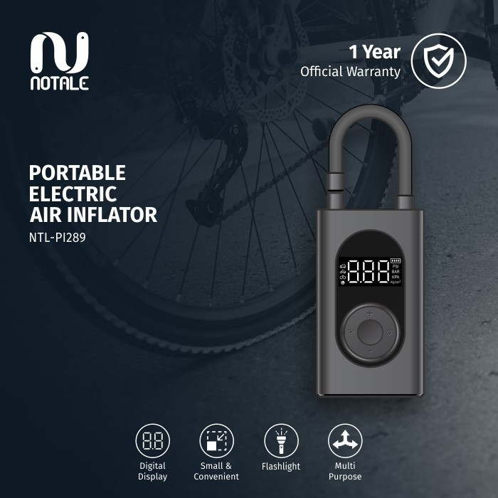 NOTALE - Air Pump Inflator Portable Pompa Ban Mobil Sepeda MINI