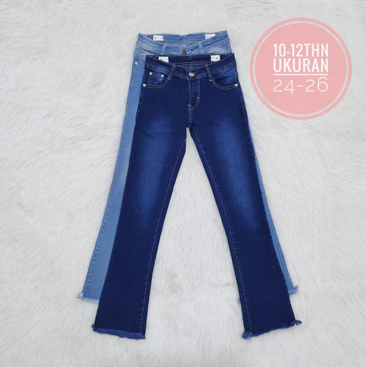 Celana Jeans Anak Perempuan Model Kaki Cubray Rawis Ukuran 24-26
