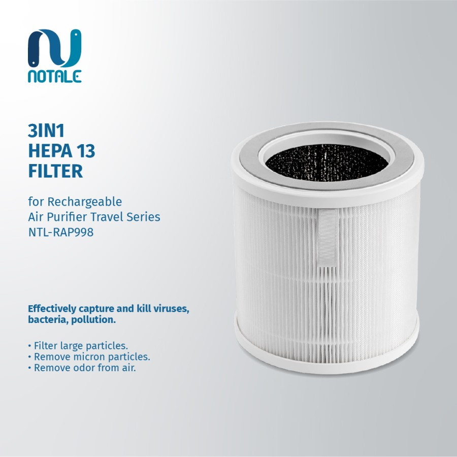 NOTALE - Replacement HEPA H13 Filter Pengganti For Air Purifier Travel