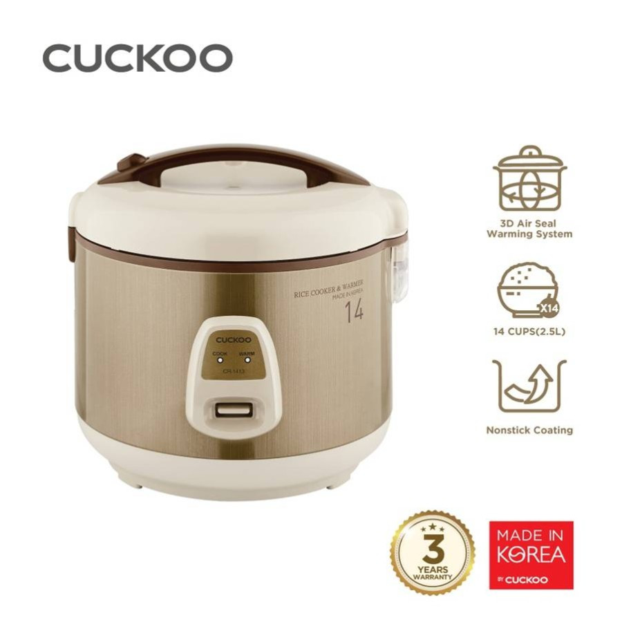 CUCKOO Rice Cooker 2.5 Liter 14 Cup CR-1413