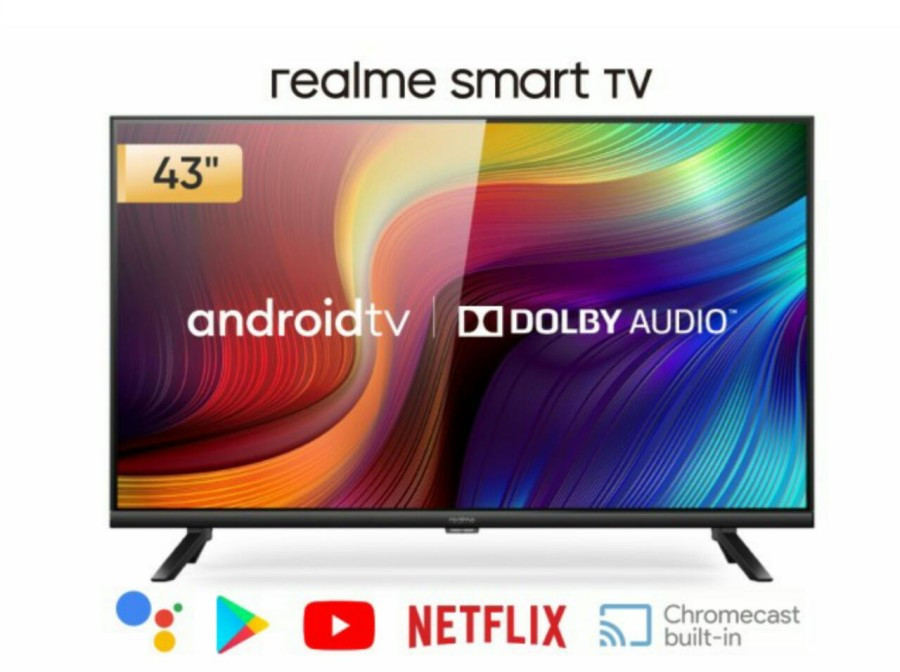 REALME - Smart LED TV 43 inch [Android 9.0, Bazel-less, Dolby Audio]