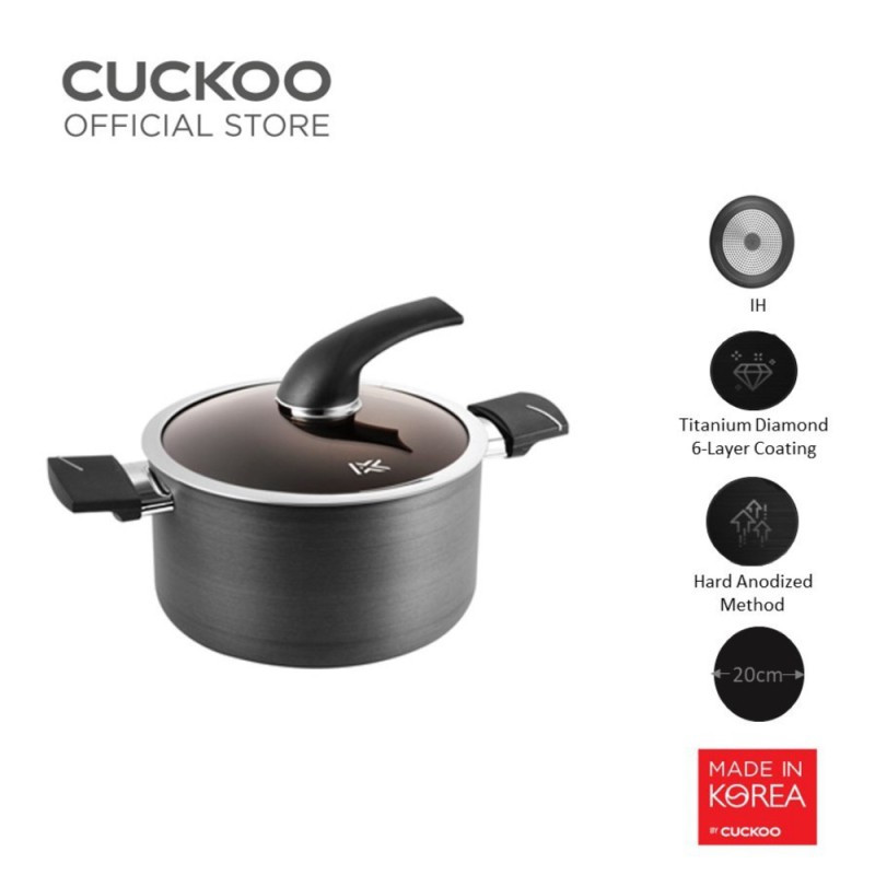 CUCKOO Kyndell IH Pot Panci Premium 20cm CPU-AC2020HB Made In KOREA