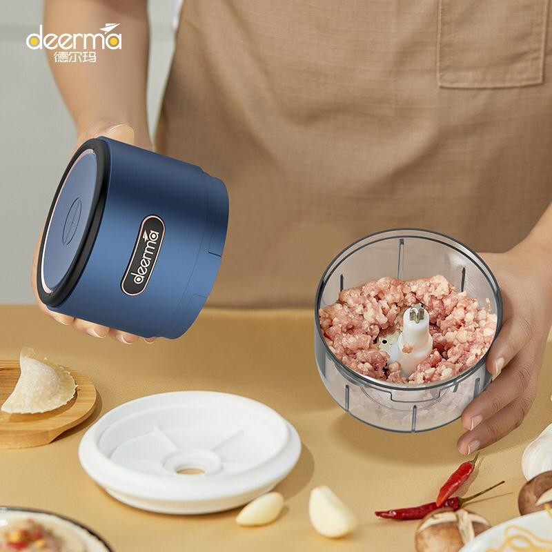 Deerma Mini Electric Food Chopper Garlic Stirrer Condiment Crusher