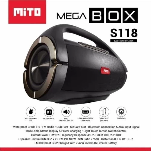 Mito Speaker Multimedia Mega Box S118